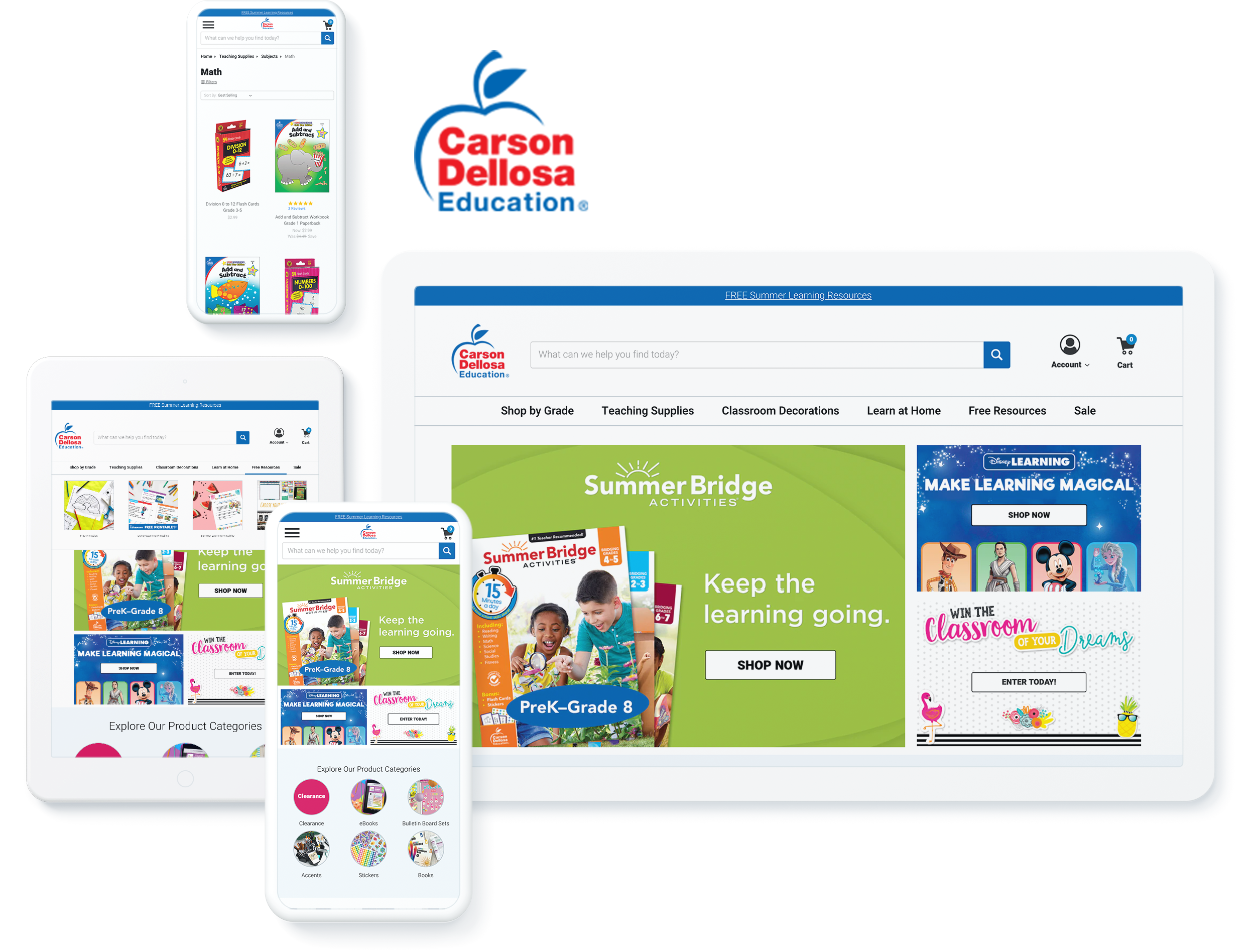 Carson Dellosa Education's website on BigCommerce
