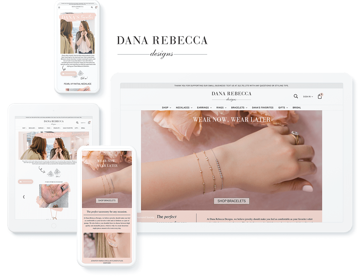 Dana Rebecca Designs BigCommerce website
