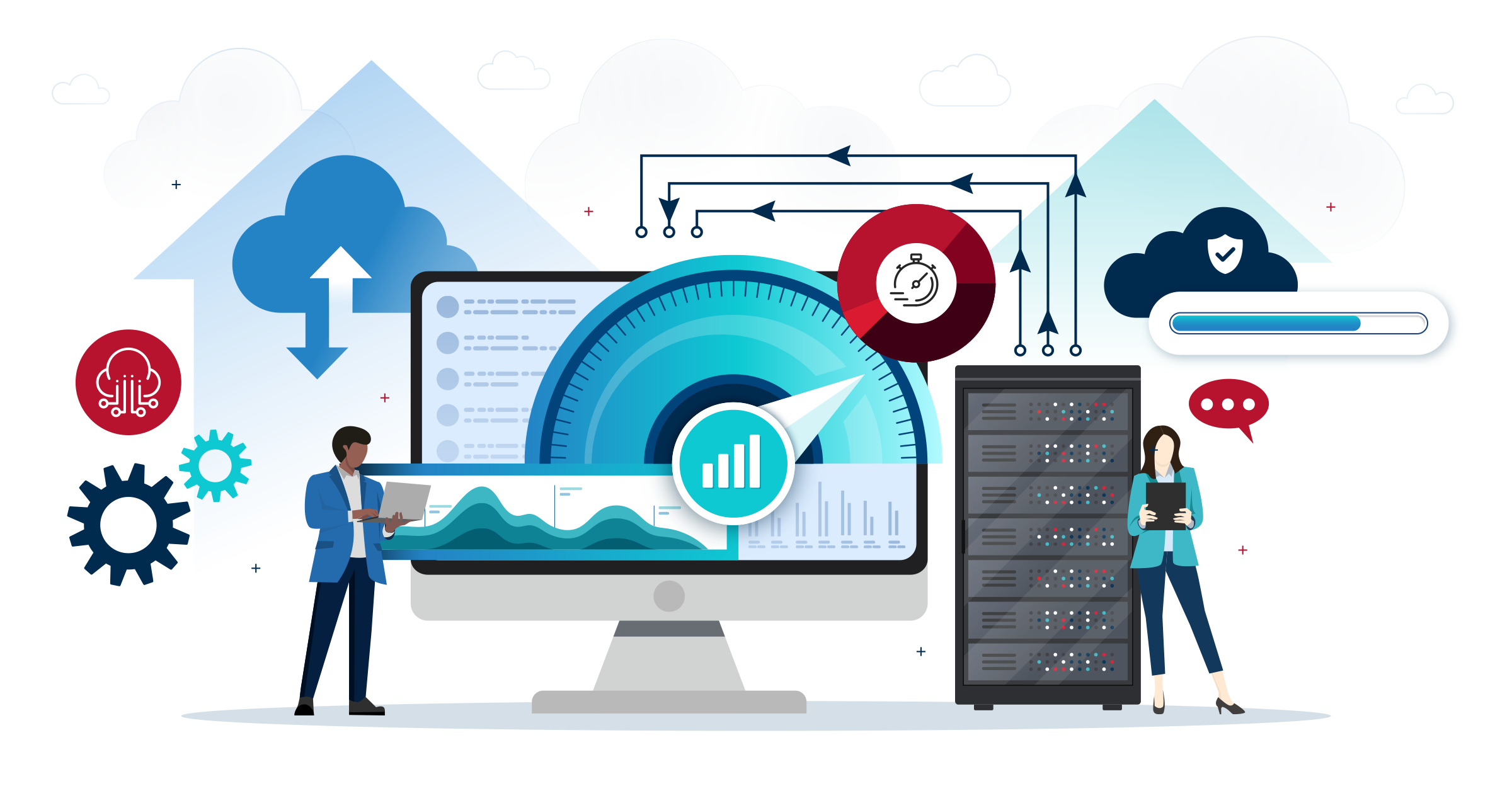 Computer screen showcasing enterprise-level wordpress hosting solutions