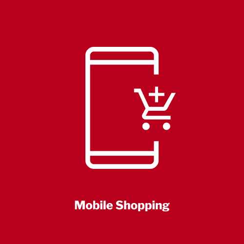 Icon Representing WooCommerce's Mobile Shopping Capabilities