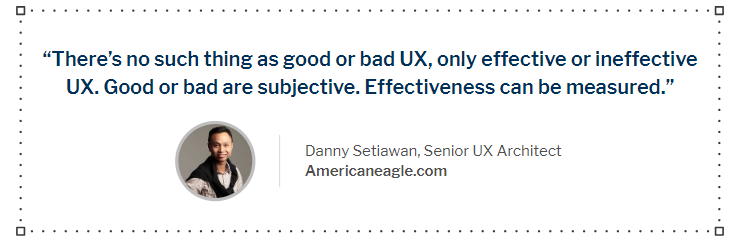Danny Setiawan discusses the effectiveness of UX design