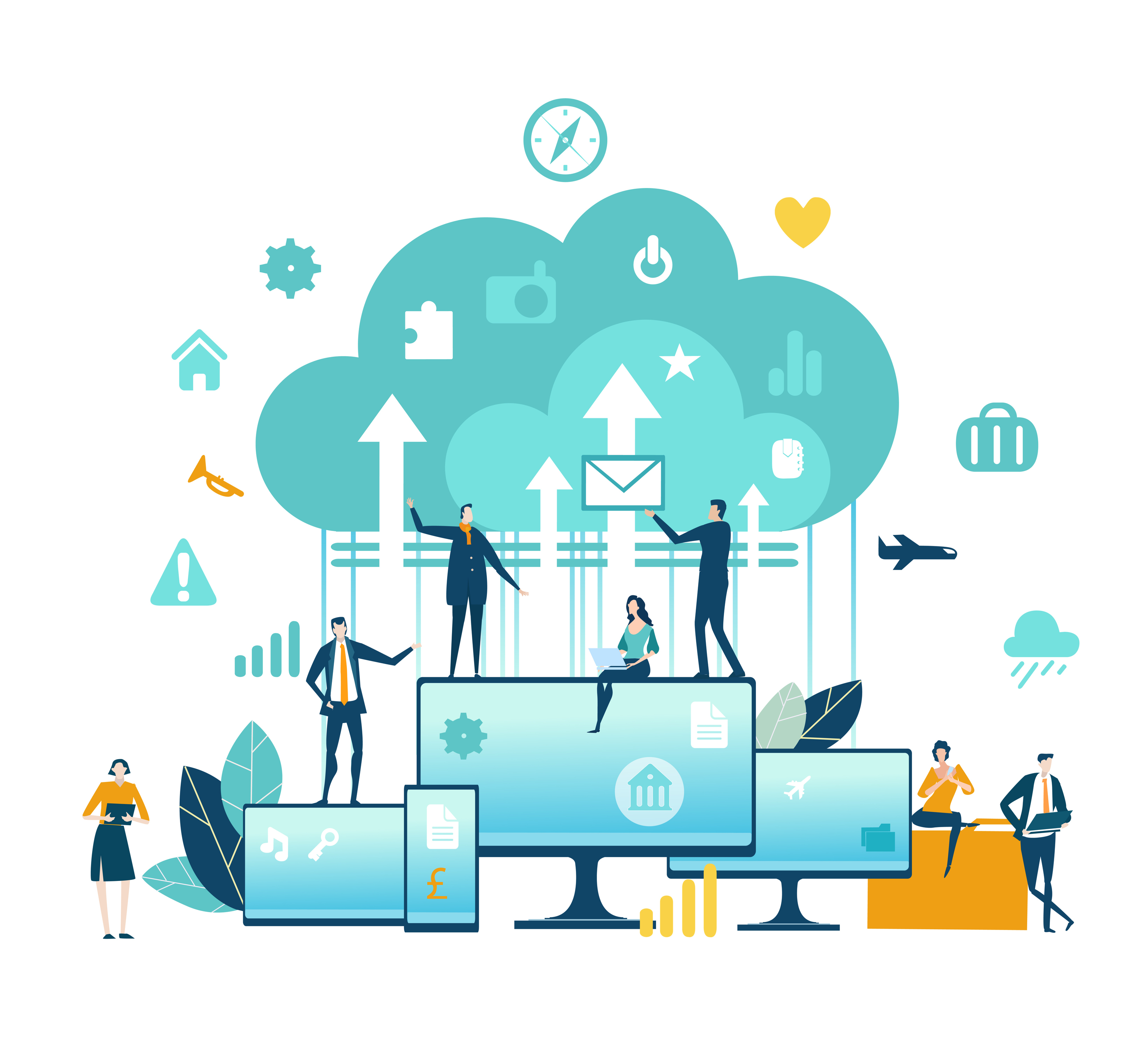 Digital transformation illustration