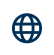 Dark Blue Globe Icon