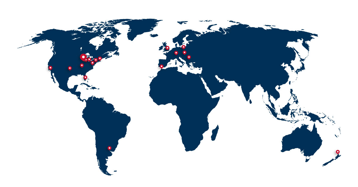 Americaneagle.com Worldwide Website Development Locations