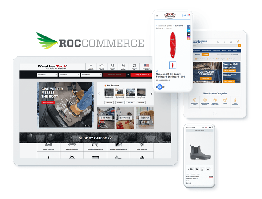 ROC Commerce B2C and B2B Ecommerce Platform