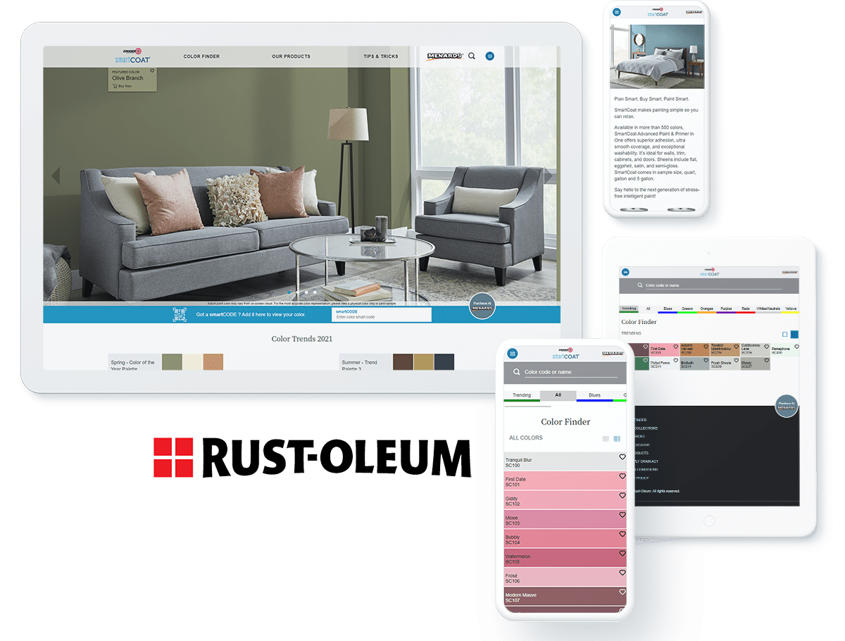 Rust Oleum ecommerce web design