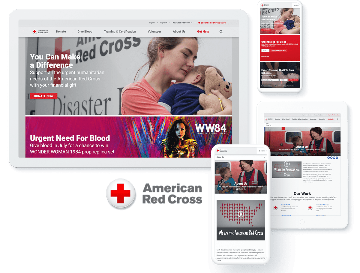 American Red Cross web development