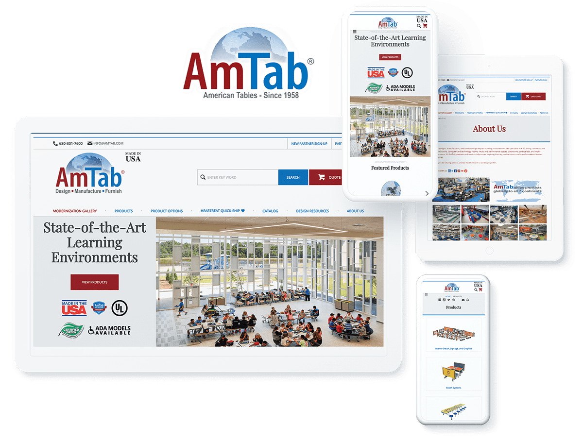 Amtab web design