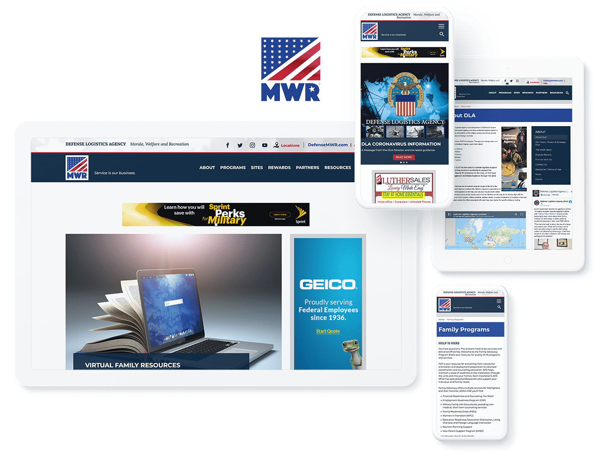 Defense MWR Web Design and Development