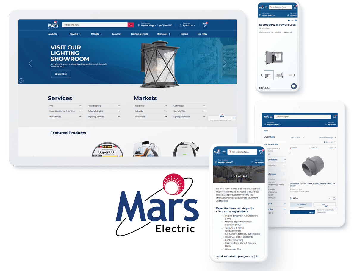 Mars Electric web design case study