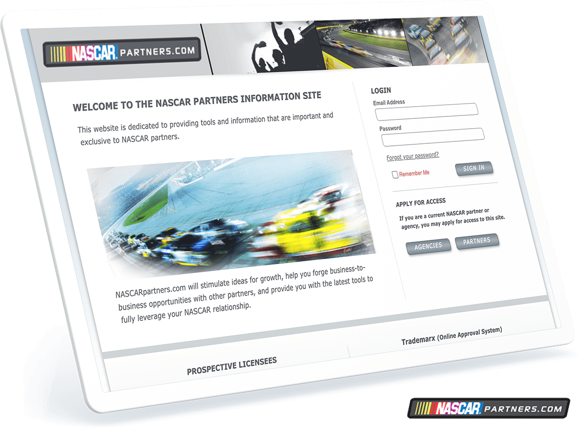 NASCAR web design