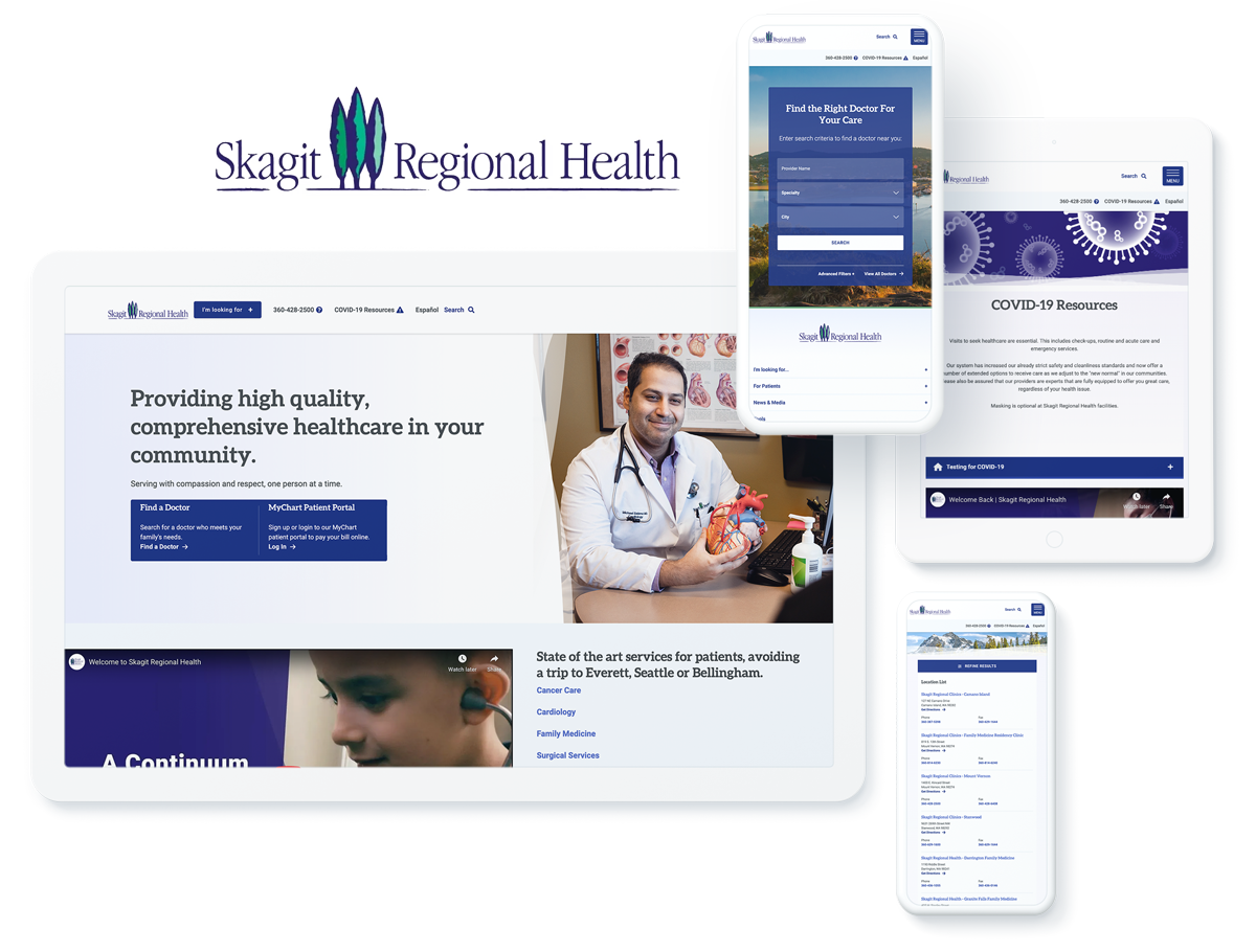 Sitefinity Healthcare Website Design and Development Skagit Regional