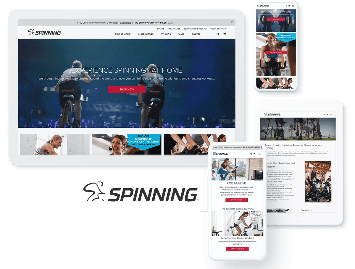Spinning web design and development