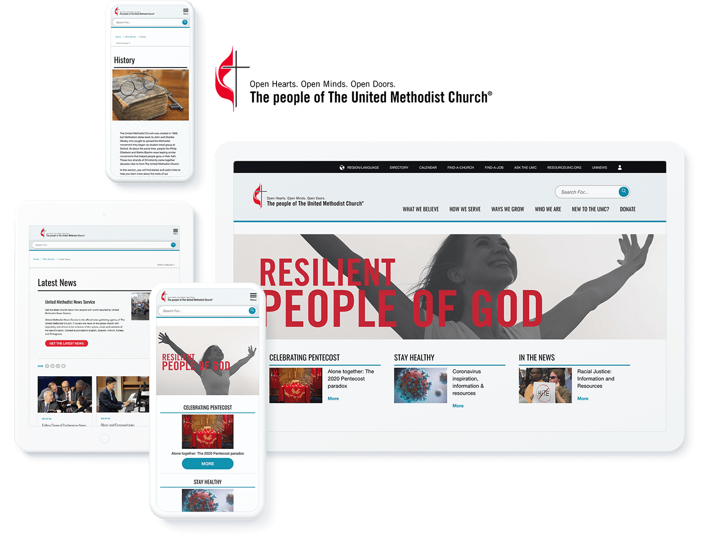 United Methodist Church Sitecore web design